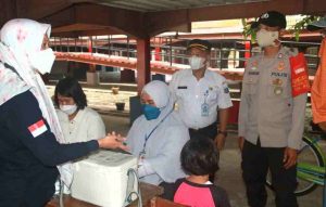 Giatkan Suntik Vaksin Anak Usia 6-11 Tahun, Hari ini Polsek Kep Seribu Utara Gelar di SDN 03 Pulau Panggang