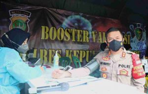 Hari Ini, 185 Personel Polres Kepulauan Seribu Jalani Suntik Vaksinasi Booster COVID-19