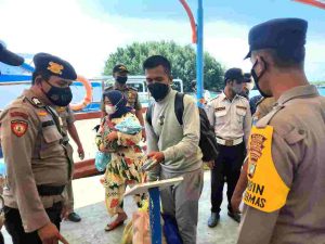 Selama di Pulau, 48 Penumpang Kapal Yang Baru Tiba di Pulau Kelapa Diwajibkan Menerapkan ProKes