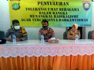 Gelar Penyuluhan, Sat Binmas Polres Kep Seribu Sampaikan Toleransi Beragama