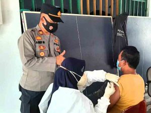 Gelar Vaksinasi Booster COVID19 di 4 Lokasi, Polsek Kep Seribu Utara Maksimalkan Capaian Vaksin Dosis 3
