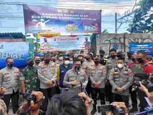 Polda Metro Jaya “Sulap” Kampung Bahari Menjadi Kampung Vaksinasi