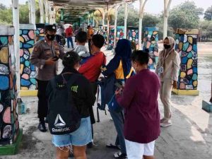 Tiba di Pulau Untung Jawa Kep Seribu Selatan, 99 Wisatawan Wajib Scan PeduliLindungi