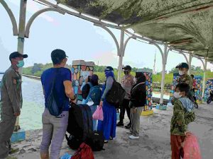 Tiba di Pulau Untung Jawa Kep Seribu Selatan, 32 Wisatawan diwajibkan Scan PeduliLindungi