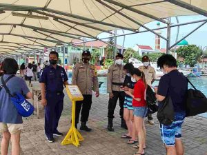 Di Pulau Pramuka Kep Seribu Utara, 47 Wisatawan diwajibkan Scan PeduliLindungi