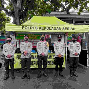 721 Wisatawan Tiba di Pulau Tidung diwajibkan Taat ProKes dan Scan PeduliLindungi oleh Pers Pospam Ketupat Jaya-2022 Pulau Tidung