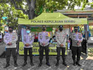 Pospam Ops Ketupat Jaya-2022 Pulau Tidung Beri Pengamanan Kedatangan 809 Wisatawan dan Wajibkan Scan PeduliLindungi