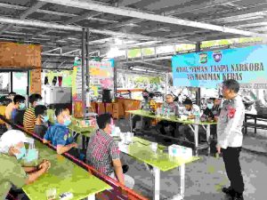 Warga Pulau Pari Kep Seribu Selatan Dapat Penyuluhan Narkoba dan Miras Dari Sat Binmas Polres Kep Seribu