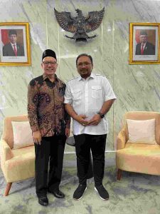 H. Serian Wijatno Ketua PITI beserta jajaran Pengurus Persatuan Islam Tionghoa Indonesia silahturahmi dan audiensi ke Menteri Agama Yaqult Cholil Qoumas.