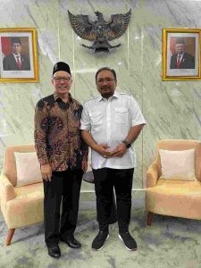 H. Serian Wijatno Ketua PITI beserta jajaran Pengurus Persatuan Islam Tionghoa Indonesia silahturahmi dan audiensi ke Menteri Agama Yaqut Cholil Qoumas.