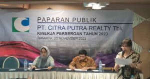 PT Citra Putra Realty Mengadakan Kegiatan Paparan Publik Periode 2023 Di Jakarta