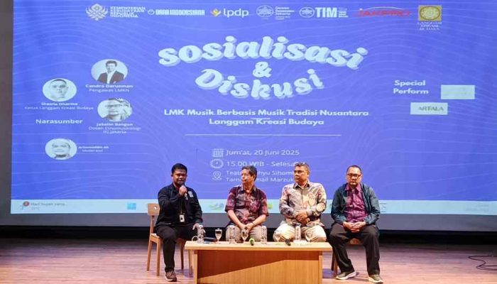 LMK (Lembaga Manajemen Kolektif) Gelar Acara  “Sosialisasi & Diskusi  Lembaga Manajemen  Kolektif Berbasis Musik  Tradisi Nusantara:  LANGGAM KREASI BUDAYA” Di TIM, Jakarta