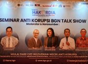 Hakordia 2025: Satukan Aksi, Basmi Korupsi Seminar Anti Korupsi “BGN Talk Show”: Mulai dari Gizi, Wujudkan Negeri Anti Korupsi
