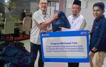 BRI KC Cibubur Salurkan 1000 Paket Sembako untuk Korban Bencana Melalui Yayasan Almazara