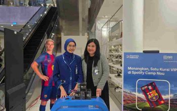 Program Akselerasi Akuisisi Produk BRI x FC Barcelona di Sogo Mall Kota Kasablanka