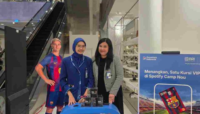 Program Akselerasi Akuisisi Produk BRI x FC Barcelona di Sogo Mall Kota Kasablanka