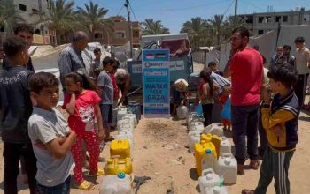 SMART 171 Salurkan Air Bersih untuk 1.000 Warga Gaza di Tengah Blkokade Air