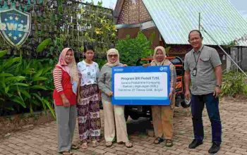 BRI KC Cibubur Perkuat Kampung Ramah Lingkungan Gardenia 22 Lewat Dukungan Sarana Operasional